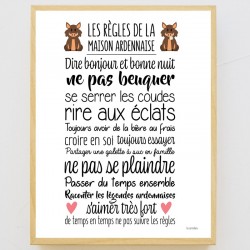 Poster les règles de la...